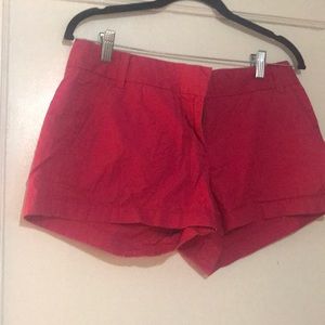 Pink j crew chino shorts